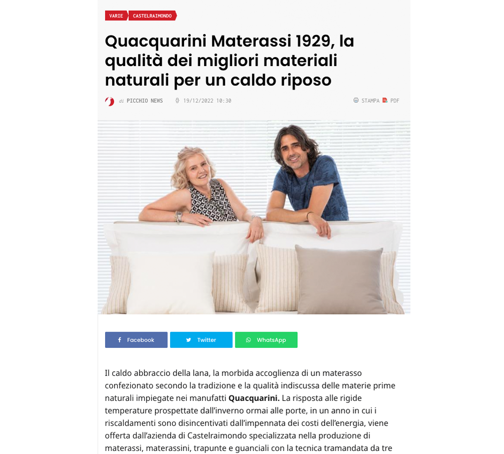 Articolo Picchio News - Dicembre 2022